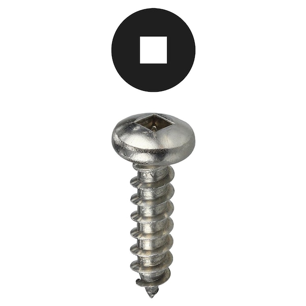 L.H. Dottie Sheet Metal Screw, 8 x 11/2 in, Stainless Steel Pan Head